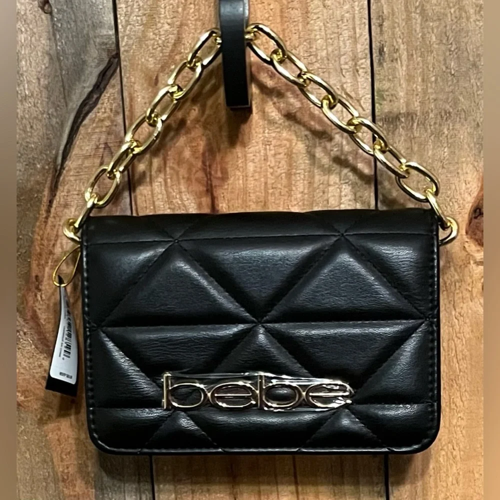 🖤NWT🖤bebe Los Angeles Black Crossbody Bag. $89RP - Picture 2 of 8